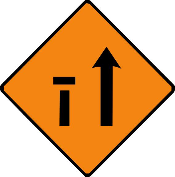 Orange diamond with an upward arrow on the right and a short capped vertical bar on the left.