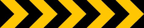 Long rectangular strip of alternating black and yellow right-pointing chevrons.